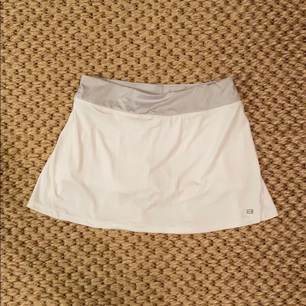 White and Silver Layer8 Tennis Skirt - S